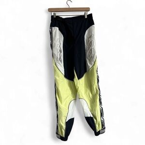 TNA Black and Yellow Graphic Raver Pants